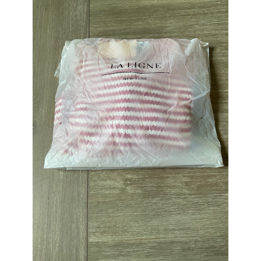 La Ligne Mini Marina Fine Stripe Sweater Red XL New With Tags - Picture 4 of 4